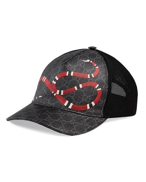 gucci black snake cap|gucci baseball cap price.